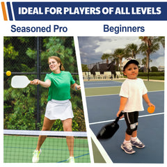 12pcs Pickleballs 40 Holes PP Pickleball Set for Outdoor Play
