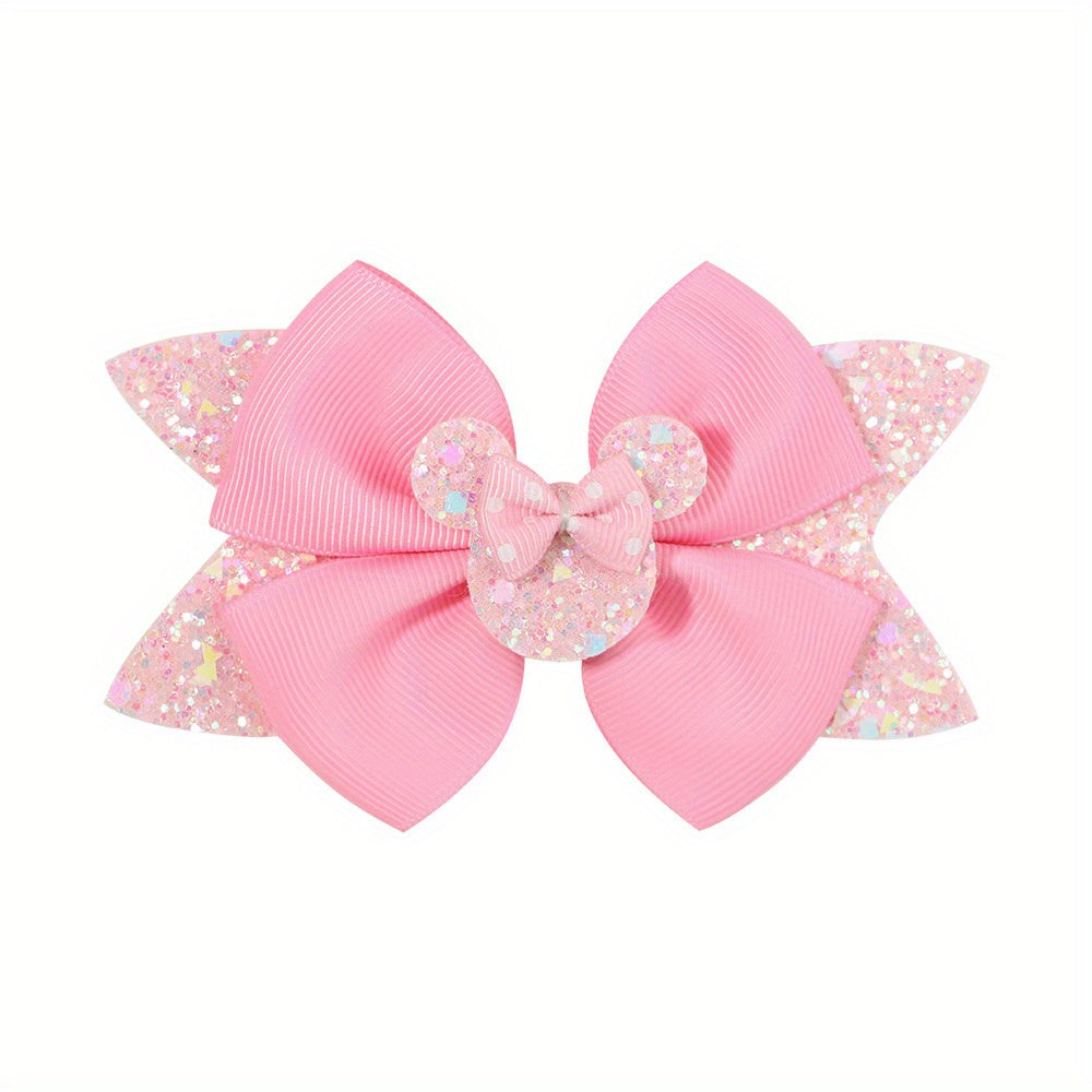 Polka Dot Bow Hair Clips for Girls