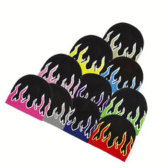Flame Pattern Knitted Hat for Men and Women