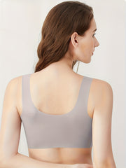 Front Buckle Push Up Bra Wireless Comfort Breathable Lingerie