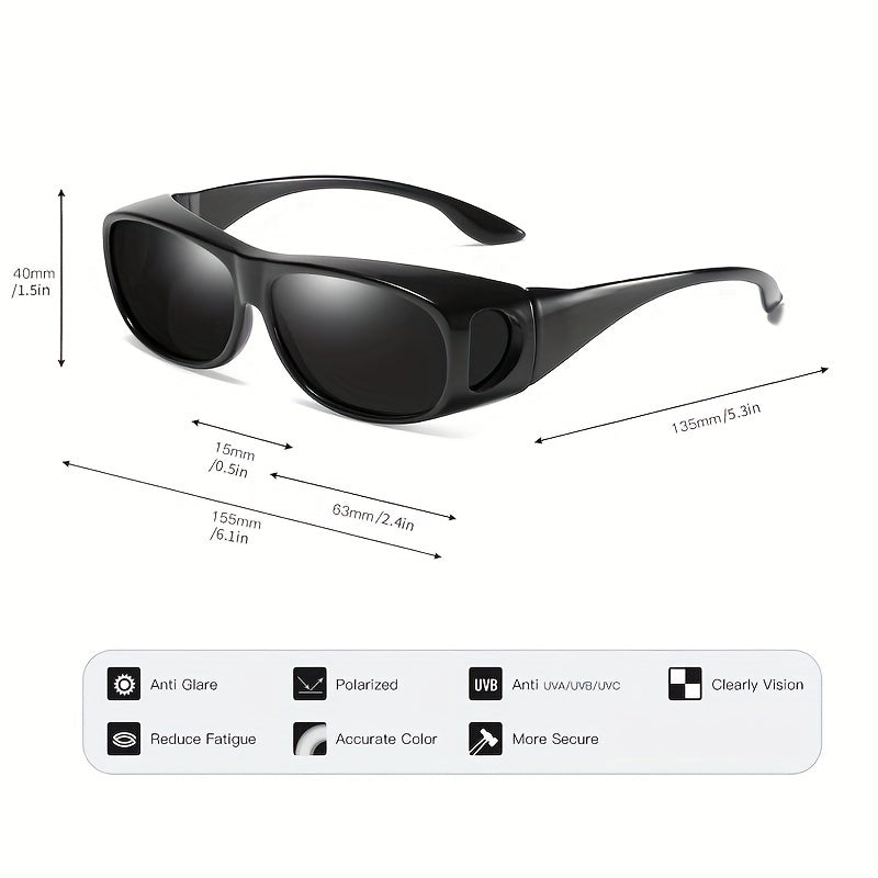 Men's Polarized Driving Sunglasses UV Protection Night Vision Glasses