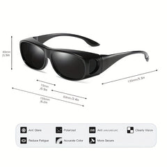 Men's Polarized Driving Sunglasses UV Protection Night Vision Glasses