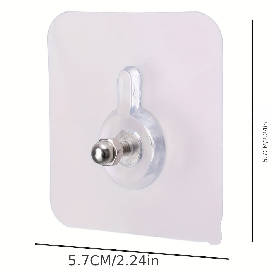 10pcs Seamless Adhesive Wall Hooks No Drilling Non Trace Hanging