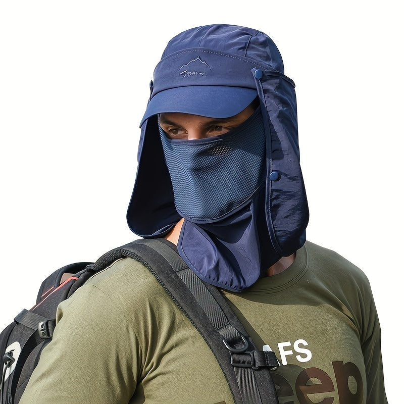 3-in-1 Outdoor Sunscreen Windproof Mesh Neck Cover Hat