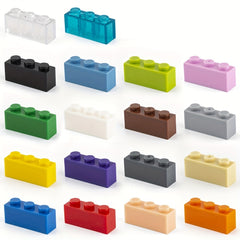 20pcs Sixteen Colors Building Blocks High Wall Bricks DIY Scenery Toys