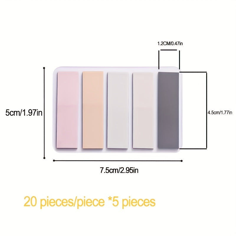 300Pcs 600Pcs 1Set Self Adhesive Memo Pad Sticky Notes Bookmark Office Supplies