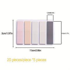 300Pcs 600Pcs 1Set Self Adhesive Memo Pad Sticky Notes Bookmark Office Supplies