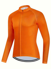 Men's Cycling Jersey Long Sleeve Quick Dry Breathable Shirt for Biking