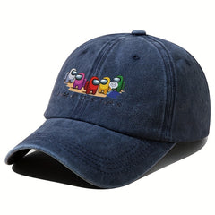 Cartoon Print Baseball Cap Outdoor Sun Hat For Men And Women