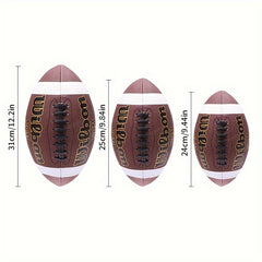 PU American Football Non slip Game Rugby No 3 No 6 No 9 For Club Training