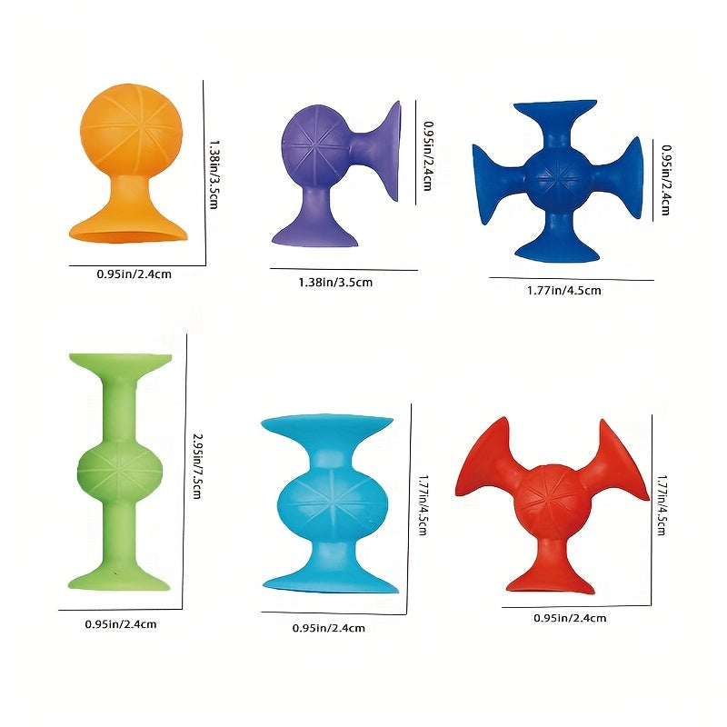 Suction Cup Toys Building Blocks Fidget Toy Set