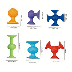 Suction Cup Toys Building Blocks Fidget Toy Set