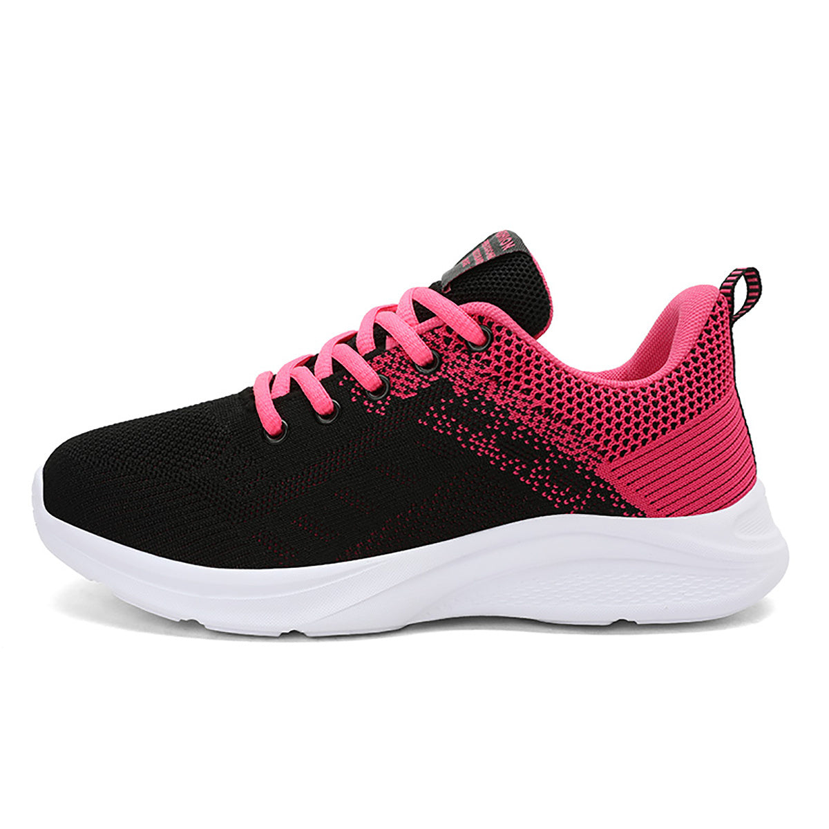 Women's Mesh Lace Up Running Shoes Lightweight Two Tone Sneakers