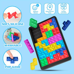Puzzle Building Blocks Parent Child Game Brain Teaser Toy Educational Learning