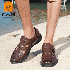 Men's Durable Non Slip Outdoor Sandals Hook And Loop Fastener