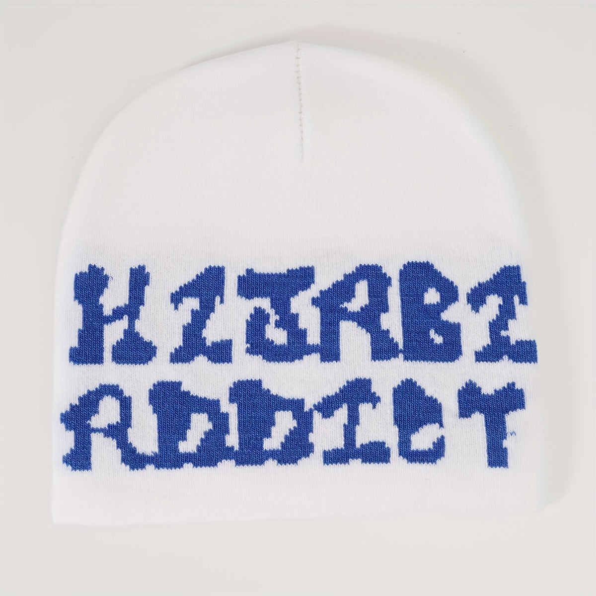 Y2K Letter Jacquard Beanie Candy Hip Hop Knit Hat Unisex