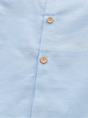 Boys 2 Pc Outfit: Button Down Tee & Suspender Shorts Set