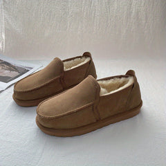 Men's Fleece Warm Slip On Moccasines for Winter