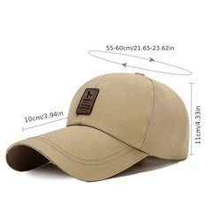 Men's Sunscreen Large Brim Canvas Baseball Cap Spring Summer