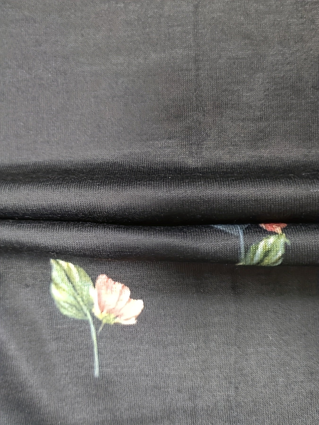 Plus Floral Print Long Sleeve Open Front Cardigan