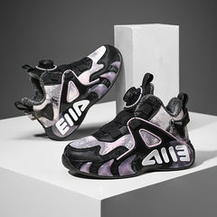 Girl's Block Basketball Shoes Breathable Non Slip Sneakers