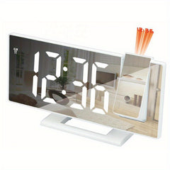 Large 3D Projection Alarm Clock with Mirror Display