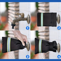 Winter Antifreeze Outdoor Faucet Cover Reflective Strips Thickened Waterproof