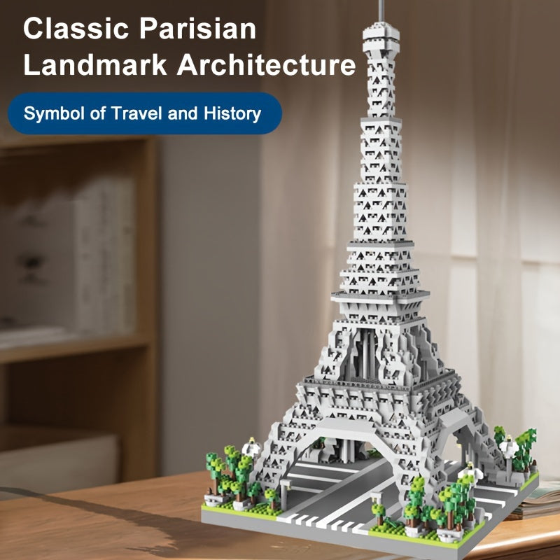 Eiffel Tower Micro Building Block Set High Difficulty Halloween Toy