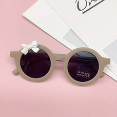 Girls Round Frame Sunglasses UV Protection Summer Kids Accessories