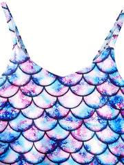 Mermaid Swimsuit for Girls Fish Scale for Pool and Hot Spring Fun