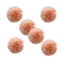 33 Colors 6pcs 10inch Paper Flower Wedding Birthday Christmas Year Paper Pompom