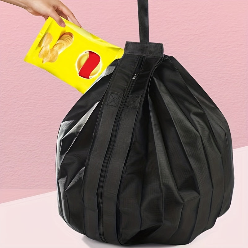 Solid Fabric Foldable Shopping Bag Large Capacity Portable Tote Bag