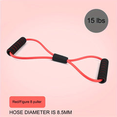 8 Shaped Fitness Puller Yoga Elastic Resistance Band Home Exercise Equipment