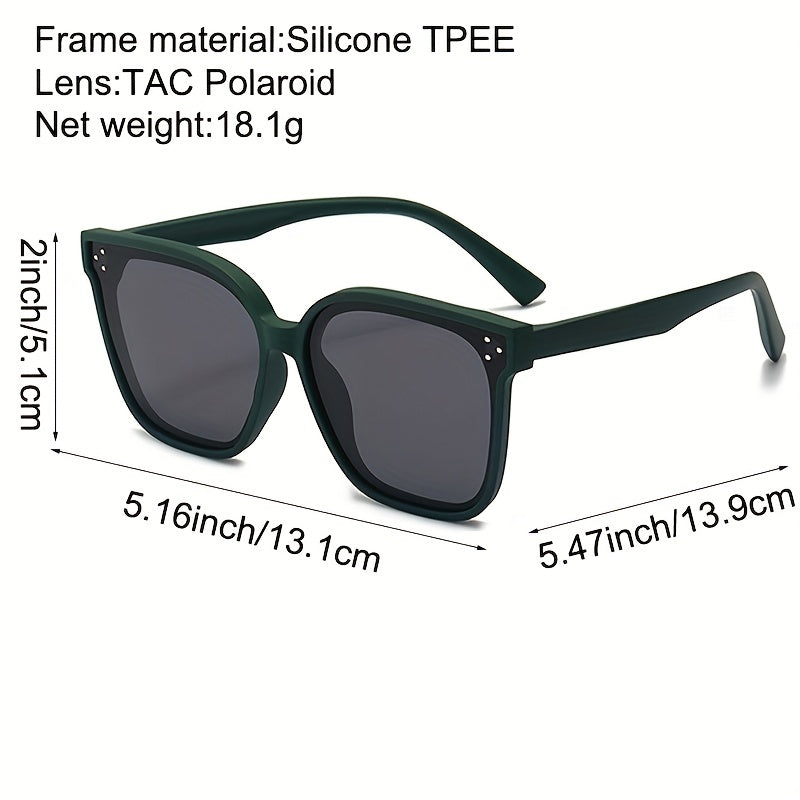 Y2K Silicone Polarized Sunglasses Sun Protection for Beach Party Cycling