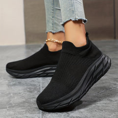 Women's Solid Running Shoes Soft Mesh Breathable Sports Shoes