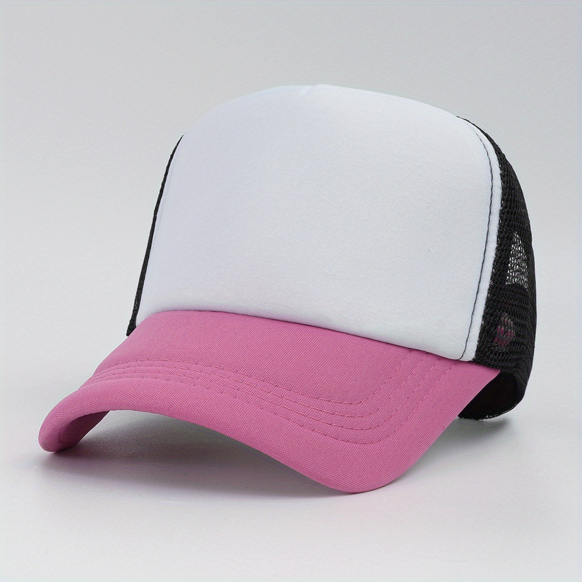 Mesh Breathable Trucker Hats Couple Baseball Cap Sunscreen Candy Sports Hat