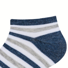 5 Pairs Striped Ankle Socks Women's Sports Stockings