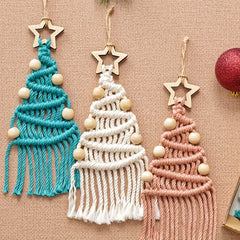 3pcs Macrame Cord Christmas Tree DIY Kit