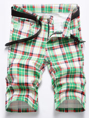 Men's Slim Fit Colorful Printed Jeans