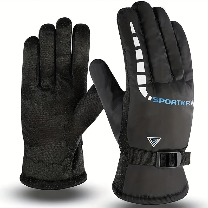 Men's Thickened Winter Gloves for Skiing & Cycling