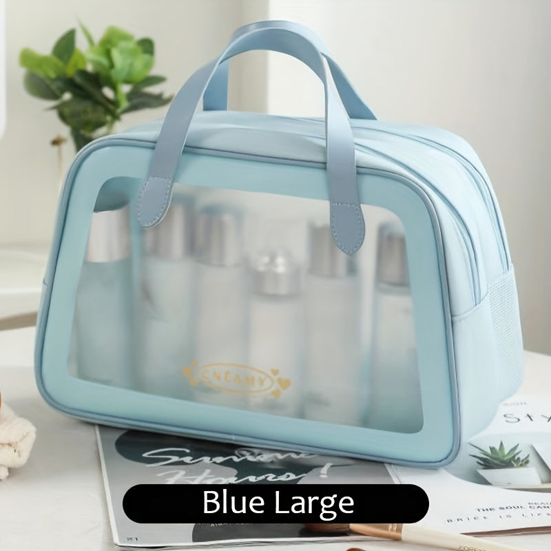 Travel Makeup Bag Double Layer Wet & Dry Separation Cosmetic Bag
