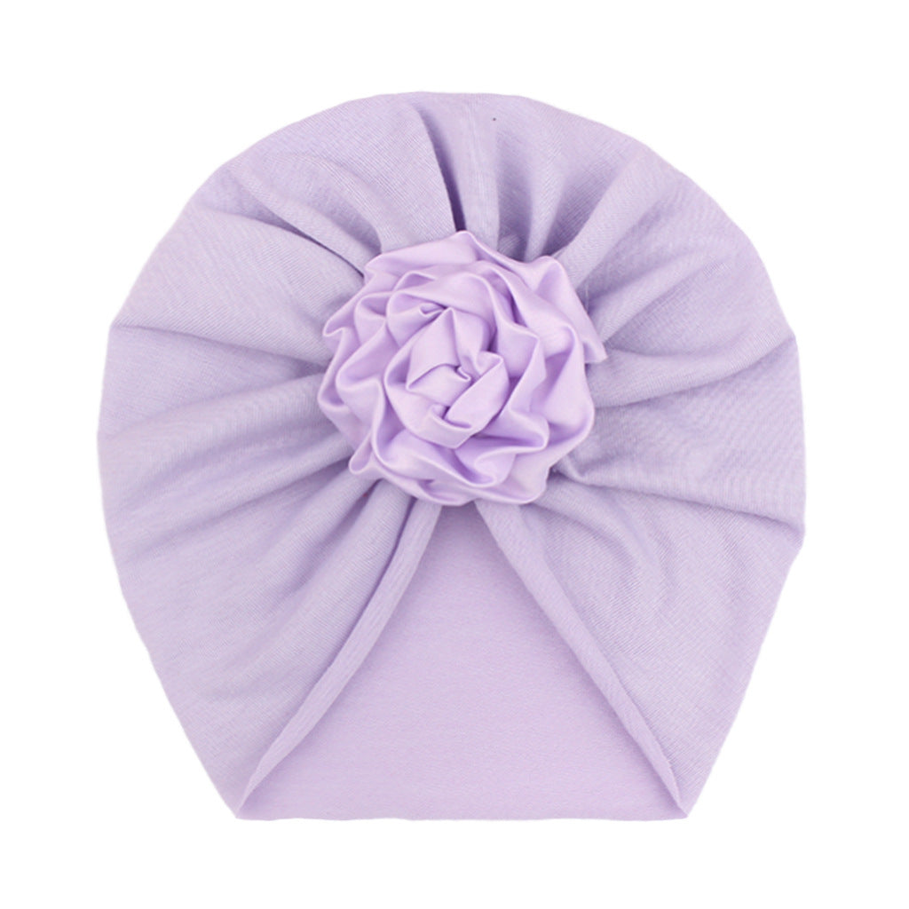Cotton Baby Flower Scarf Hat for Daily Life