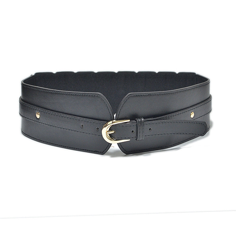Wide Leather Waist Belt Corset for Women