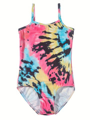 Toddler Girls Mermaid Print One Piece Swimsuit