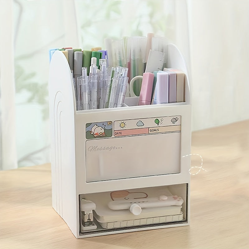 1pc DIY Storage Box Drawer Plastic Desktop Organizer Office Desk