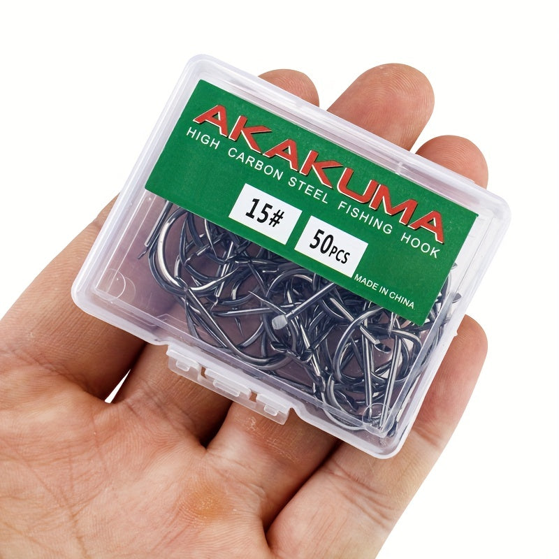 100pcs Durable Fishing Hooks for Jigging and Carp Fishing