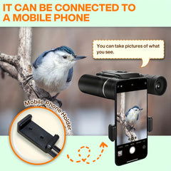 Compact Binoculars HD Waterproof Anti-fog Bird Watching Hiking Travel
