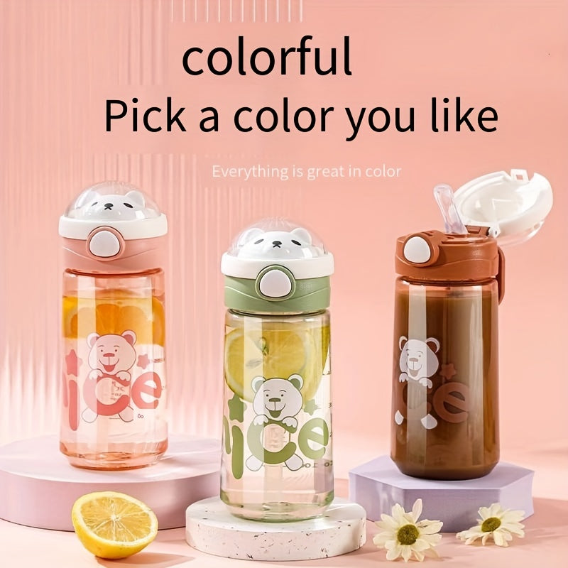 550ml 650ml Leakproof Water Bottle Plastic Straw Cup for Outdoor Fitness Travel