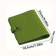 Felt Shell Binder A5 A6 Notebook Ring Binder Stationery Travel Journal