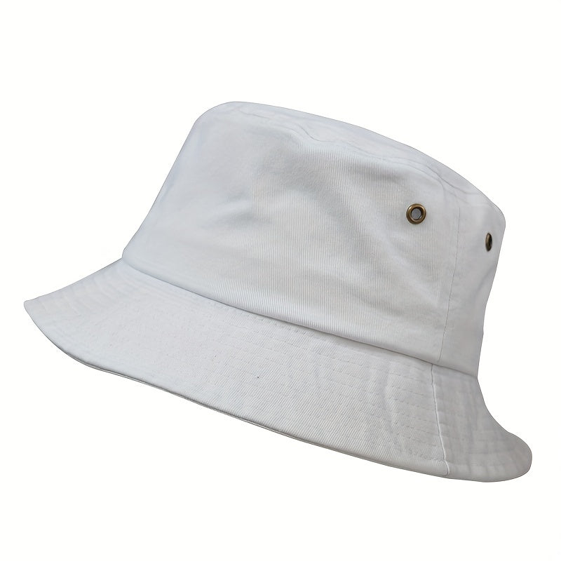 Unisex Cotton Bucket Hat Lightweight Sunshade Cap